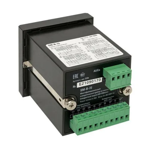 Прибор измерительный многофункциональный SMB-72 на панель 72х72 квадрат. вырез Basic EKF sm-723b фото 2