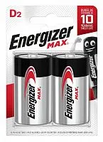 Элемент питания алкалиновый MAX LR20/373 BL2 (блист.2шт) Energizer E302306800