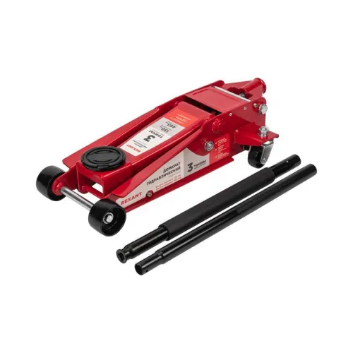 Домкрат гидравлический подкатной 3т Профессиональный Rexant 80-0608 фото 3