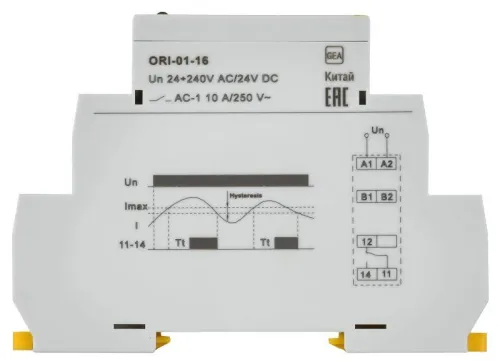 Реле тока ORI 1.6-16А 24-240В AC/24В DC IEK ORI-01-16 фото 6
