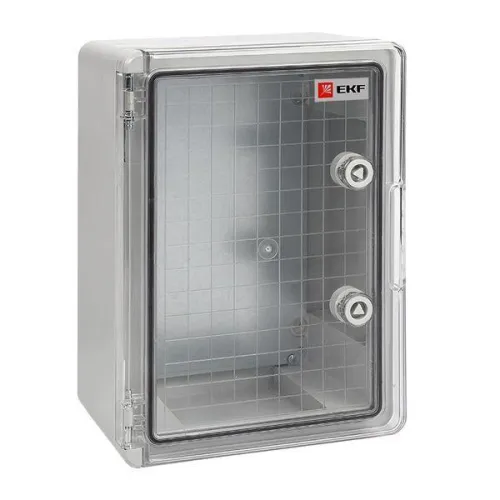 Бокс пластиковый с монтажной платой 500х400х240 IP65 прозр. дверь PROxima EKF PBT65MP007 фото 4