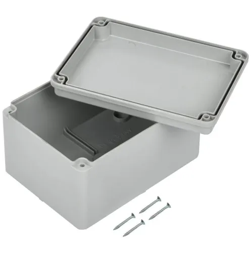 Коробка распаячная ОП 150х110х85 IP55 КМ41262 сер. IEK UKO11-150-110-085-K41-55S фото 2