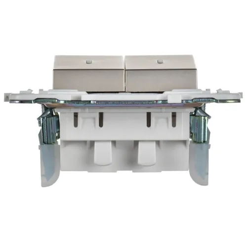 Выключатель 2-кл. SKANDY 10А SK-V09Sh с индикацией шампань IEK SK-V20-1-10-K37 фото 4