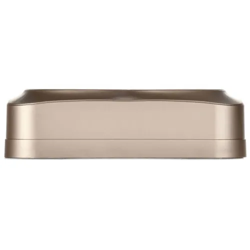 Розетка 2-м ОП GLORY РС22-2-ХШм 10А без заземл. без защ. шторок шампань матов. IEK ERH20-K37M-10 фото 3