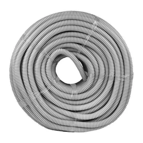 Труба гофрированная ПВХ d25мм с протяжкой сер. (уп.50м) Plast PROxima EKF tg-z-25 фото 4