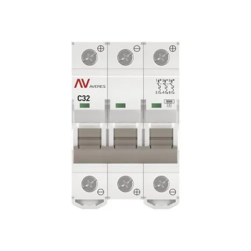Выключатель автоматический 3п C 32А 10кА AV-10 DC AVERES EKF mcb10-DC-3-32C-av фото 3