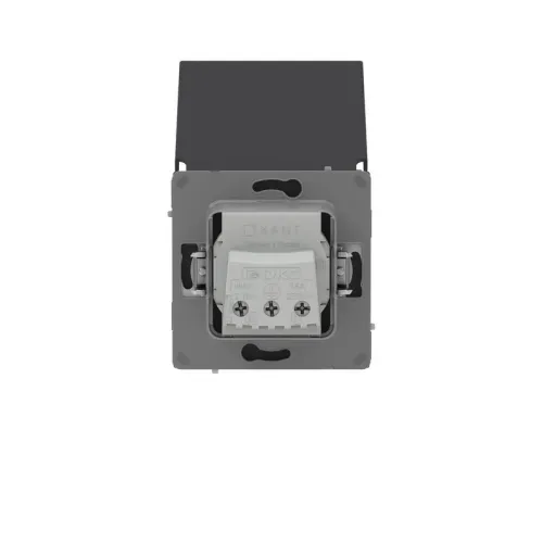 Розетка силовая KANT IP44 2P+E защ. шторки с крышкой черн. уголь DKC 7012013 фото 2