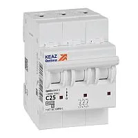 Выключатель автоматический модульный 3п C 25А OptiDin BM63-3C25-4.5-УХЛ3 КЭАЗ 326814