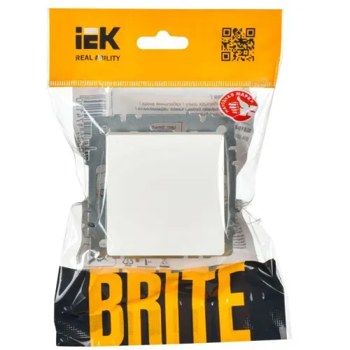 Выключатель 1-кл. СП BRITE ВС10-1-0-БрБ 10А механизм бел. IEK BR-V10-0-10-K01 фото 2