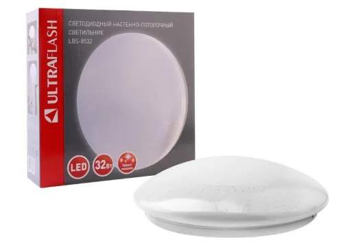 Светильник светодиодный LBS-8532 32Вт 4500К звезды настенно-потолочный Ultraflash 15158 фото 3