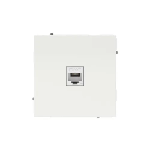 Розетка компьютерная 1-м KANT RJ45 кат.5E без шторки бел. песок DKC 7010663