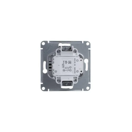 Выключатель 2-кл. СП Glossa 10А IP20 (сх. 5а) 10AX с подсветкой механизм антрацит SE GSL000753 фото 5