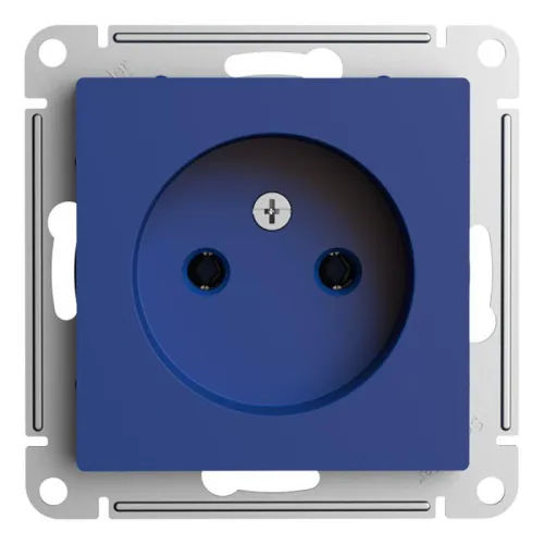 Розетка AtlasDesign 16А без заземл. без шторок механизм аквамарин SE ATN001141 фото 3