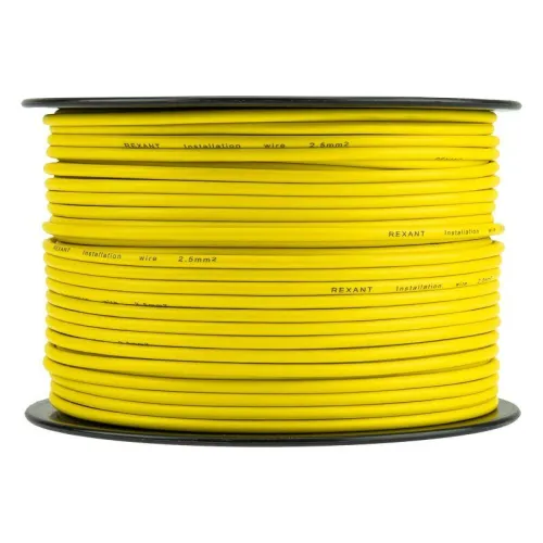 Провод ПГВА 2.5 Ж бухта (м) Rexant 01-6542 фото 5