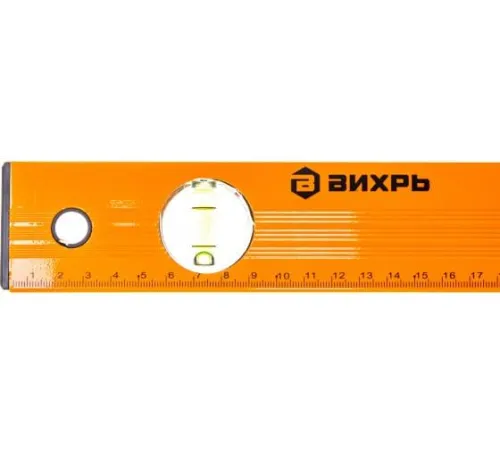 Уровень алюминиевый 1000мм фрезерованный 3 глазка Вихрь 73/11/4/4 фото 4