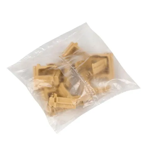 Держатель для труб (клипса) d25мм свет. дерево (уп.10шт) Plast EKF derj-z-25w фото 4