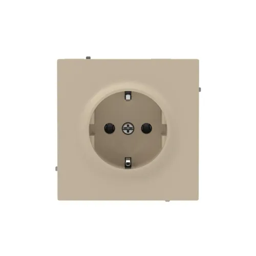 Розетка силовая KANT 2P+E защ. шторки ванильн. марципан DKC 7015033