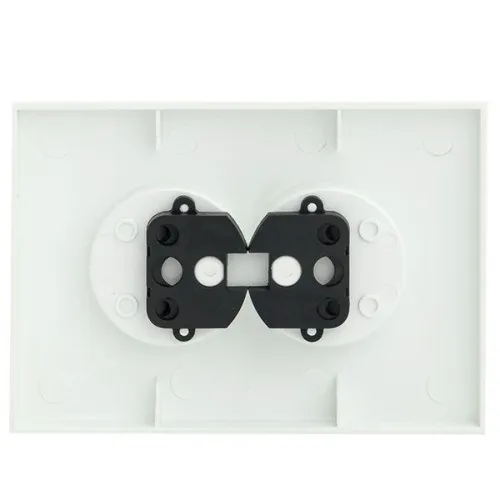 Панель лицевая Валенсия для 2-м розетки 10А без заземл. защ. шторки жемчуж. PROxima EKF ESR10-L-102-50 фото 3