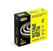 Комплект DIY (2835WW120-8-IP65-220В 5м + драйвер) IEK LSR5-1-120-65-2-05-S0