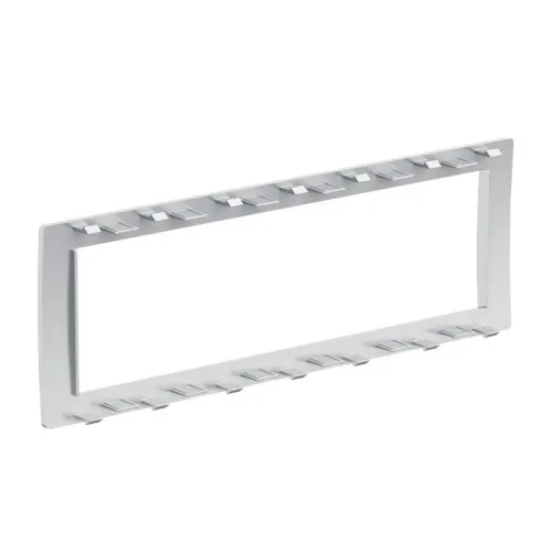 Рамка 6мод. универс. под Brava/VIVA/45х45 сер. металлик DKC F00015G фото 2