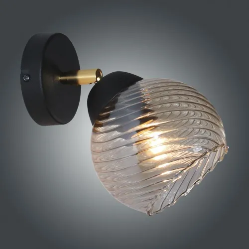 Светильник "Кристаль" 511 (плафон 8633) НББ 01-60-176 Е27 (ИМ) настенный черн. муар Элетех 1005405261 фото 3