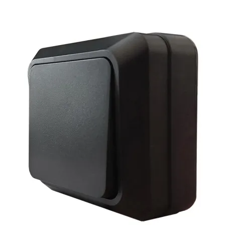 Выключатель 1-кл. ОП Олимп 10А IP20 черн. Universal 2209 фото 4