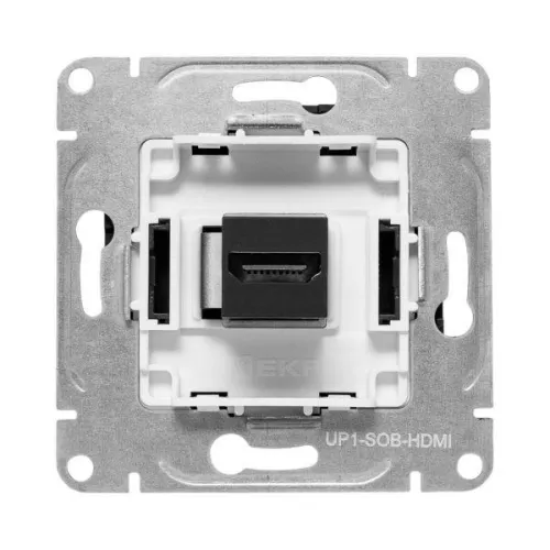 Розетка СП Эпика HDMI механизм черн. EKF UP1-SOB-HDMI фото 4