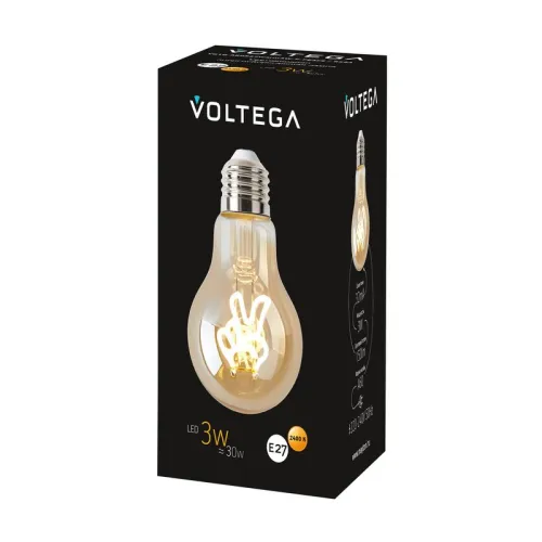 Лампа светодиодная филаментная Loft 271 A60 3Вт 2400К E27 Voltega 8584 фото 8