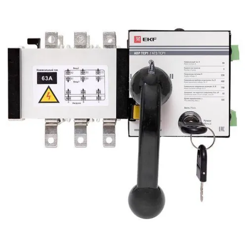 Устройство автоматического ввода резерва АВР 3п 63А 230В ТСР1 PROxima EKF ats-tsr1-63A-3p-pro фото 2