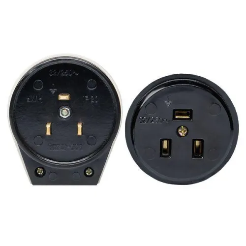 Разъем 1-м ОП РШ-ВШ 32А IP20 250В 2P+PE карболит. черн. PROxima EKF AS-250-O-03 фото 4