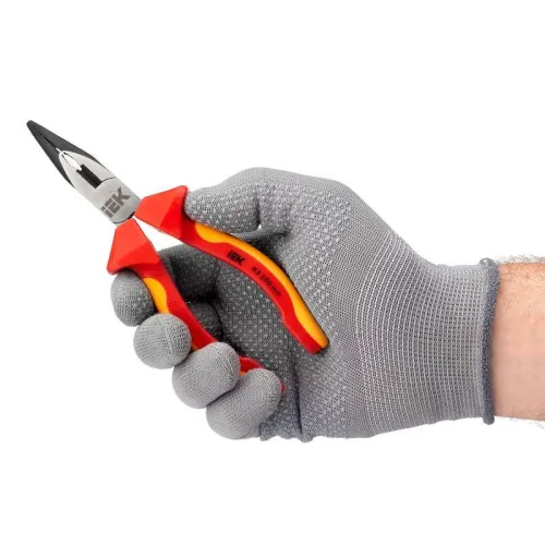 Тонкогубцы изогнутые диэлектрические 160мм K3 ARMA2L 3 IEK A2L3-BN20-K3-160 фото 4