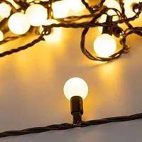 Гирлянда светодиодная ARD-BALL-CLASSIC-D23-10000-BLACK-80LED WARM (230В 3.5Вт) (IP65) Ardecoled 025617