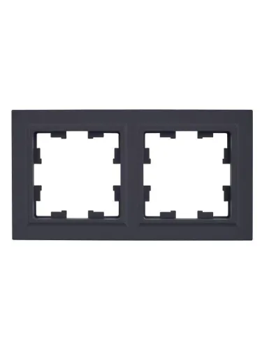 Рамка 2-м BRITE РУ-2-БрГ графит IEK BR-M22-K53 фото 3