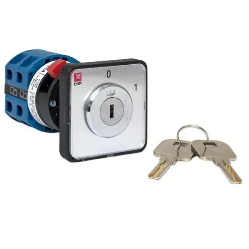 Переключатель кулачковый ПК-1-113 3п 25А "0-1" с ключом EKF pk-1-113-25 фото 4