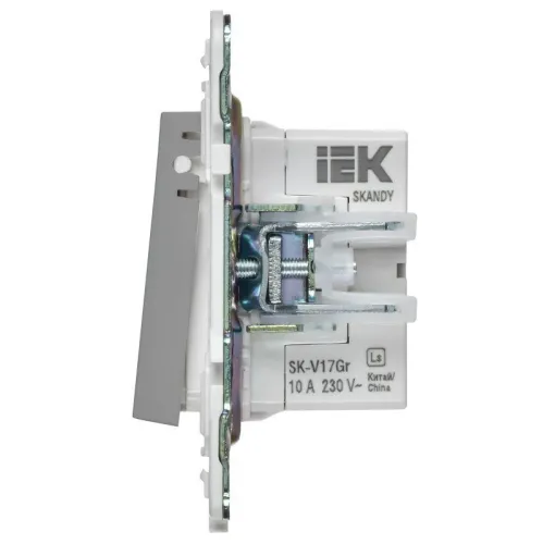 Кнопка звонка SKANDY 10А SK-V17Gr для отелей с индикацией сер. IEK SK-V14-2-10-K03 фото 4