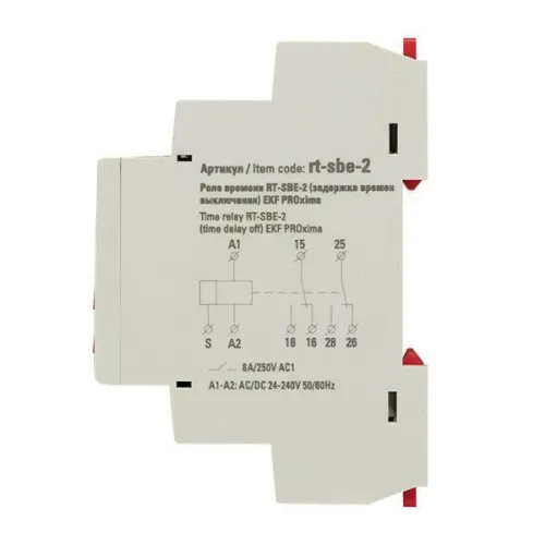 Реле времени RT-SBE-2 (задержка выключ. после пропад. сигн.) PROxima EKF rt-sbe-2 фото 4