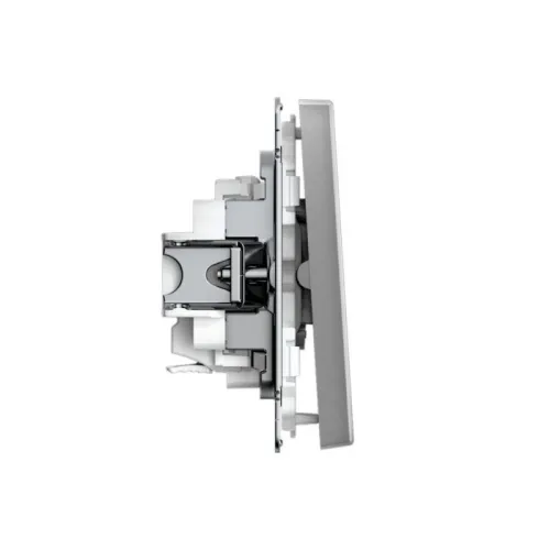 Выключатель 2-кл. ArtGallery 10AX быстрозажим. клем. механизм сталь SE GAL000951S фото 5