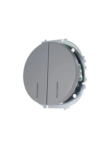 Выключатель 2-кл. СП OSEN 10А IP20 с подсветкой механизм сер. матов. LEZARD 743-7488-112 фото 4