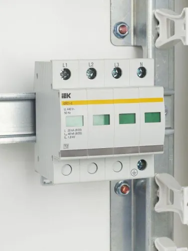 Ограничитель перенапряжения ОПС1-C 4P KARAT IEK MOP20-4-C фото 8