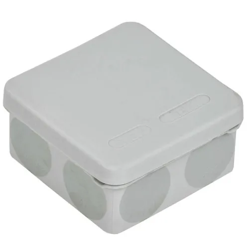 Коробка распаячная ОП КМ42435 80х80х40мм IP67 8 вводов сер. IEK UKO21-080-080-040-K41-66 фото 3