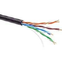Кабель витая пара неэкранир. F/UTP кат.5E 4 пары светостабилизирован. ПЭ цвет внешн. оболочки черн. (уп.305м) (кор.) DKC RN5EUUKPEBK