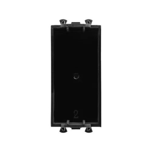 Заглушка модульная 1мод. Avanti "Черный матовый" DKC 4412991 фото 2