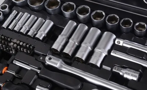 Набор инструментов 1/2дюйм 1/4дюйм CrV в кейсе 151 предмет Вихрь 73/6/7/9 фото 8