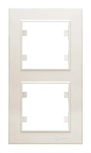 Рамка 2-м Karea вертикал. крем. Makel 56010707