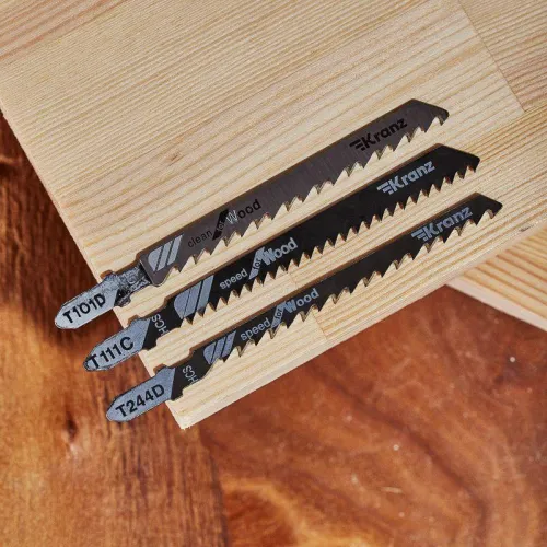 Набор полотен для электролобзика № 4 T101D/T111C/T244D 3шт Kranz KR-92-0323 фото 4