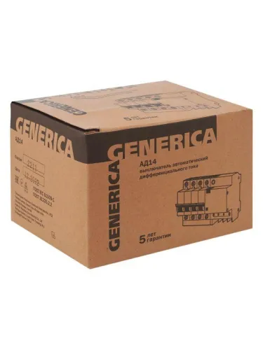 Выключатель автоматический дифференциального тока 4п 25А 30мА АД14 GENERICA MAD15-4-025-C-030 фото 10