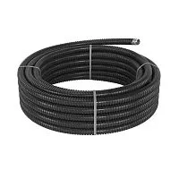 Металлорукав DN 15мм в герметичной ПВХ изоляции низкотемпературный Dвн.15.5мм Dнар.19.5 50м черн. DKC 6071R-015NCR