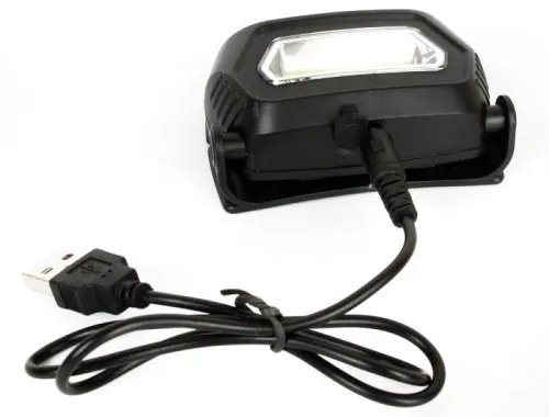 Фонарь аккумуляторный налобный LED5359 COB 3Вт 3 режима аккум. 5В пластик. черн. (бокс) Ultraflash 13803 фото 4