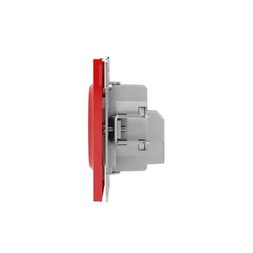 Розетка силовая KANT 2P+E защ. шторки красн. сатин DKC 7001003 фото 4