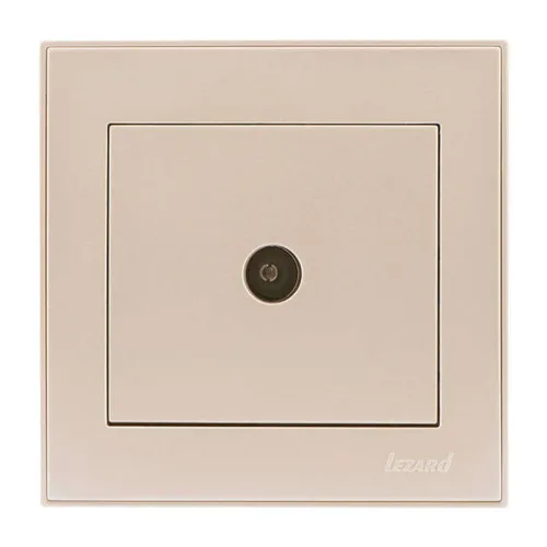 Розетка телевизионная оконечная TV СП Rain крем. LEZARD 703-0303-130